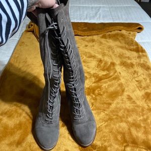Steve Madden gray boots 6.5
